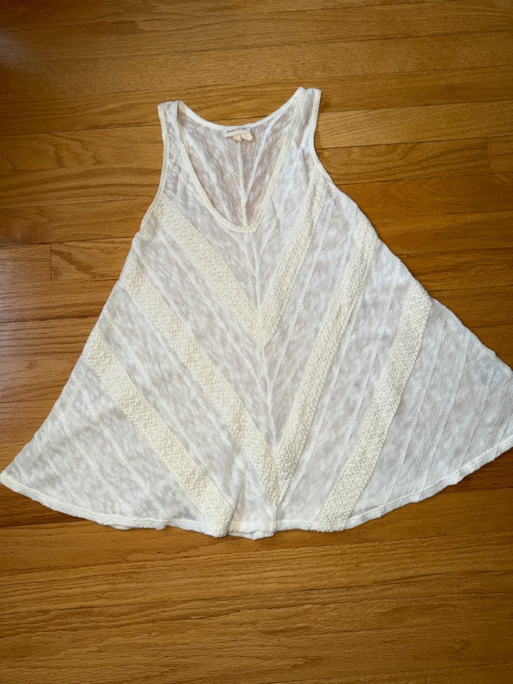 Meadow Rue Lightweight Ivory Knit Tank Top - Women's Sleeveless Top